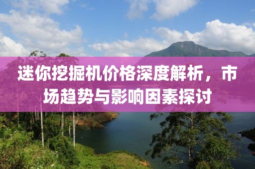 迷你挖掘機(jī)價(jià)格深度解析，市場趨勢與影響因素探討