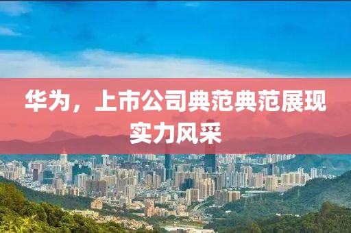 華為，上市公司典范典范展現(xiàn)實力風采