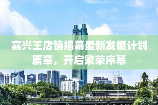 嘉興王店鎮(zhèn)揭幕最新發(fā)展計(jì)劃篇章，開啟繁榮序幕