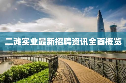 二灘實(shí)業(yè)最新招聘資訊全面概覽