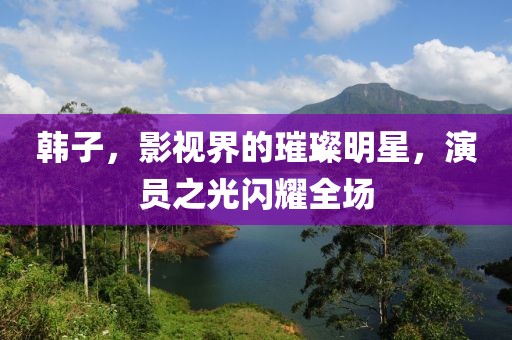 韓子，影視界的璀璨明星，演員之光閃耀全場(chǎng)