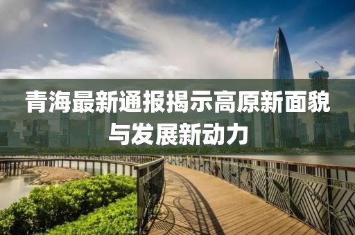青海最新通報揭示高原新面貌與發(fā)展新動力