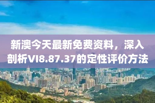 新澳今天最新免費資料，深入剖析VI8.87.37的定性評價方法