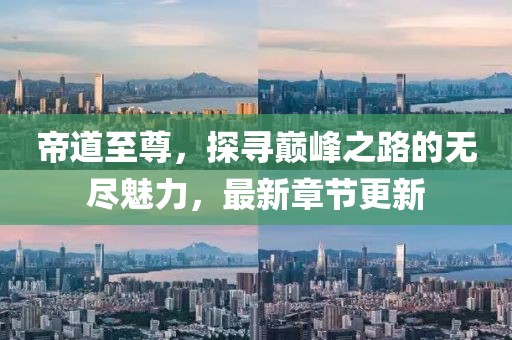 帝道至尊，探尋巔峰之路的無(wú)盡魅力，最新章節(jié)更新