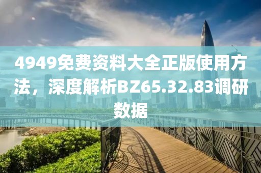 4949免費(fèi)資料大全正版使用方法，深度解析BZ65.32.83調(diào)研數(shù)據(jù)