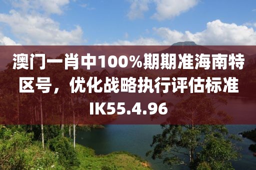 澳門一肖中100%期期準海南特區(qū)號，優(yōu)化戰(zhàn)略執(zhí)行評估標準IK55.4.96