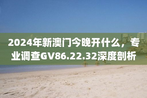2024年新澳門今晚開什么，專業(yè)調(diào)查GV86.22.32深度剖析
