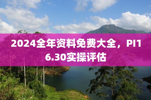 2024全年資料免費(fèi)大全，PI16.30實(shí)操評(píng)估