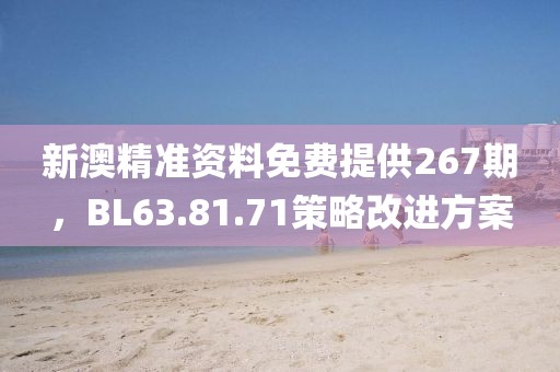 新澳精準資料免費提供267期，BL63.81.71策略改進方案